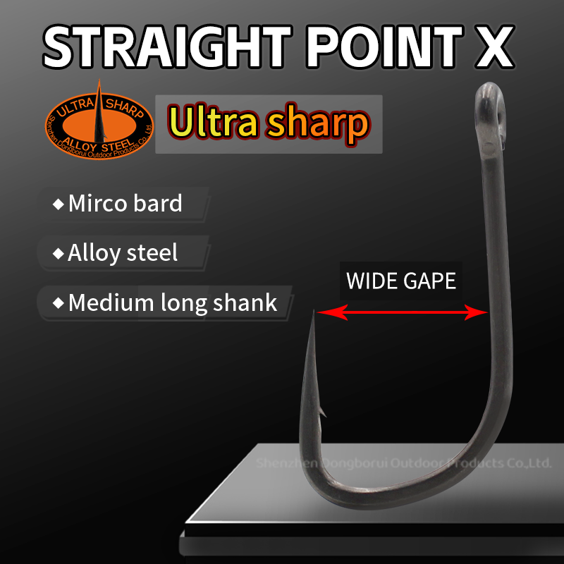 Fishing Hook Assortment - 10pcs Carp Fishing Hook Straight Point