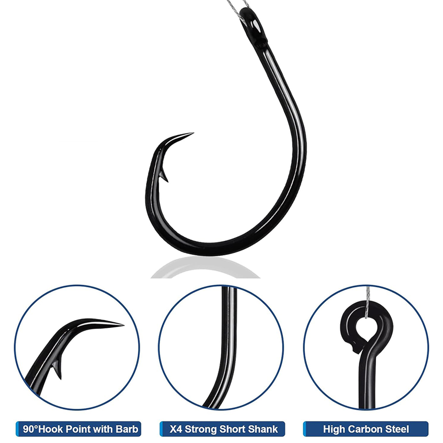 Circle Hooks 3X Strong Saltwat - Fishing Hook Assortment review and price
