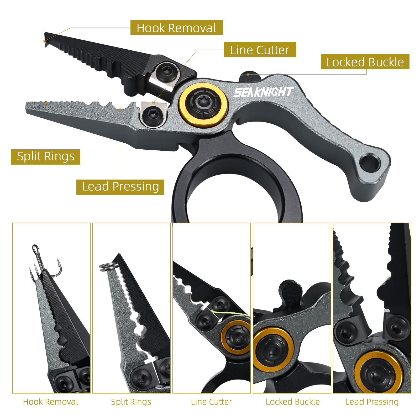 SeaKnight Brand Fishing Pliers - Fishing Hook Remover review and price